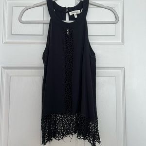 Black Monteau sleeveless blouse (S)